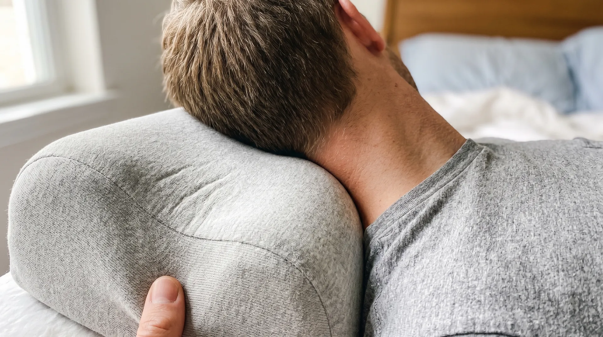 Jämförelse av nackställning med vanlig kudde kontra ergonomisk kudde