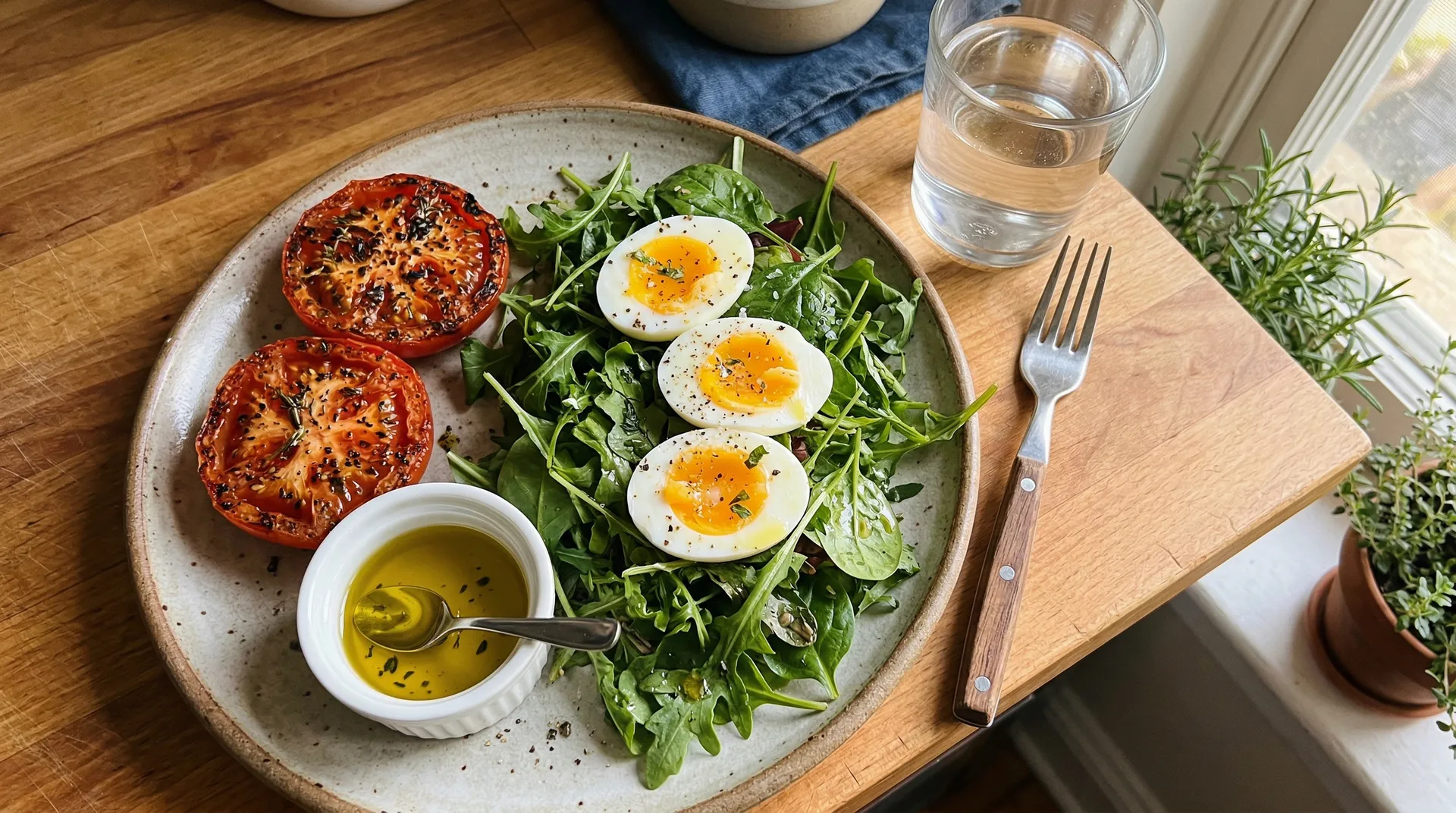 Maträtter med kollagenrika ingredienser och färska grönsaker