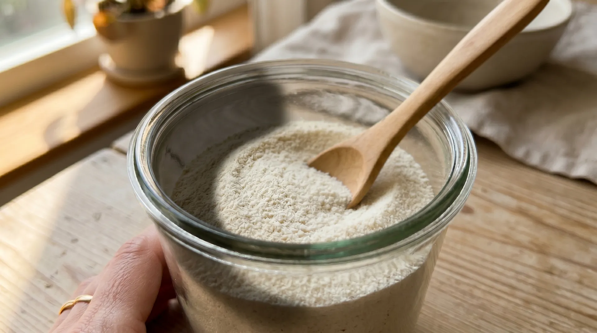 Hydrolyserat kollagen och kollagenpeptider under mikroskop