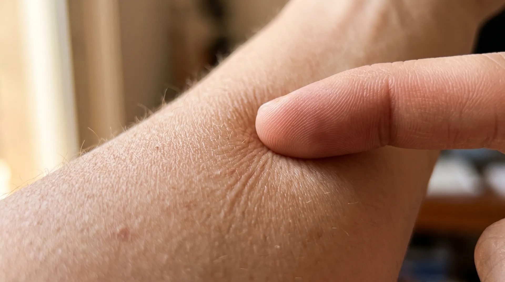 Illustration av hudens lager och kollagenstruktur