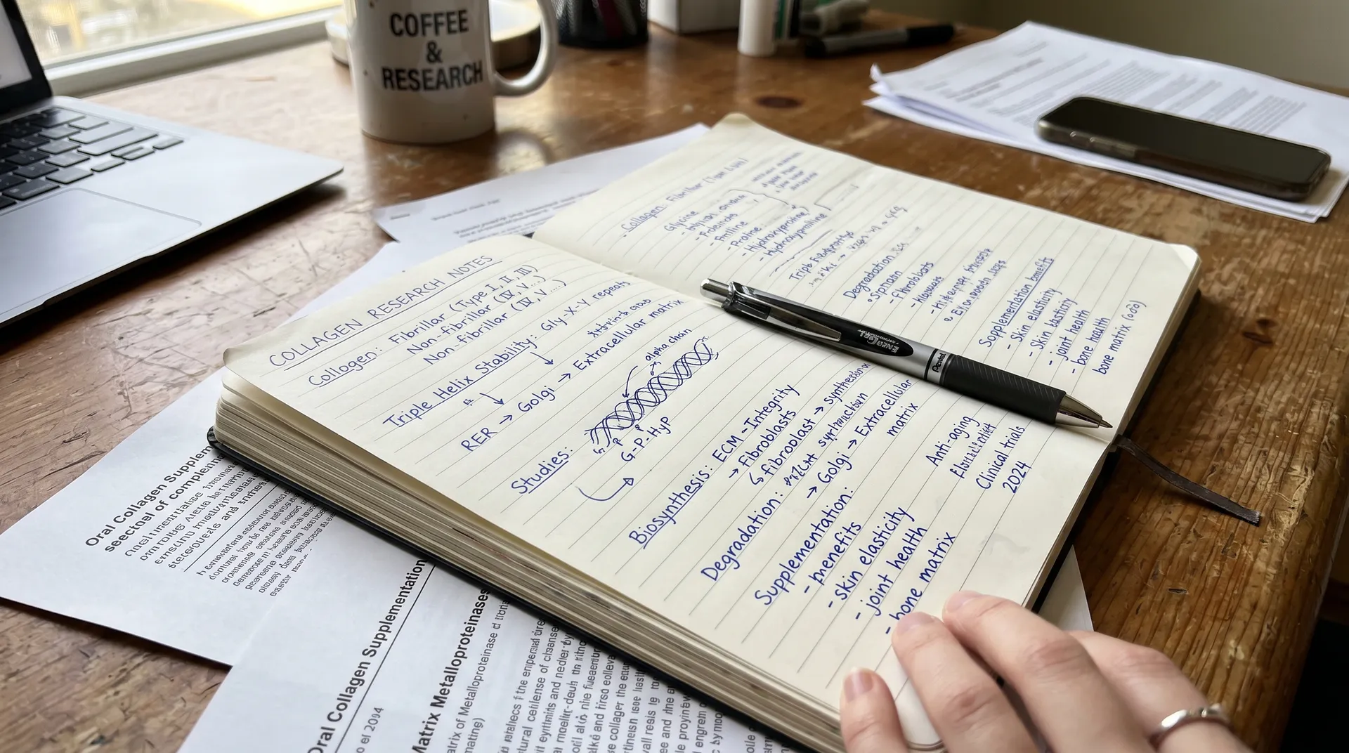 Forskare analyserar hudelasticitet med ultraljudsutrustning