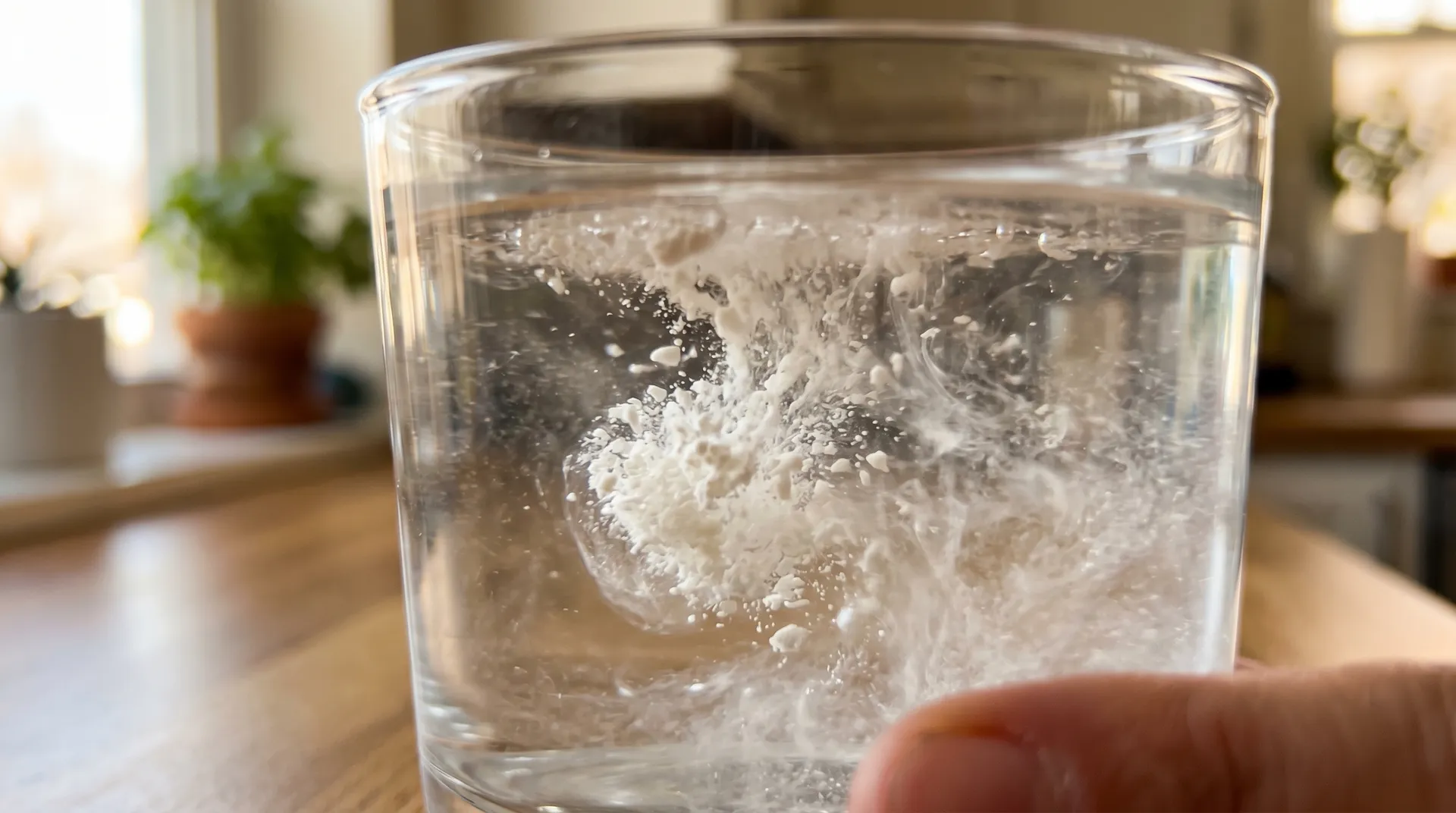 Kollagenpeptider under mikroskop