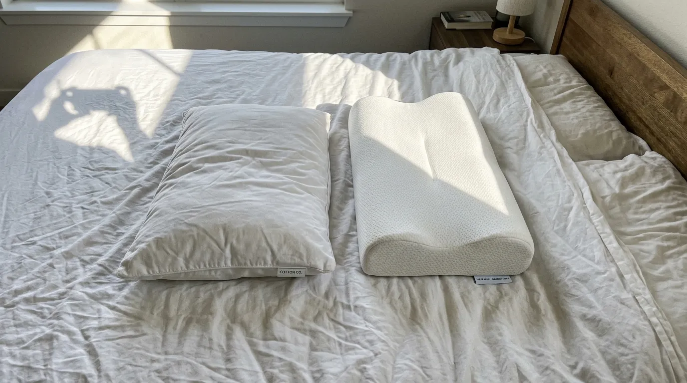 Jämförelse av olika kuddtyper för sidosovare